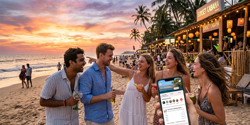 Goa group trip itinerary
